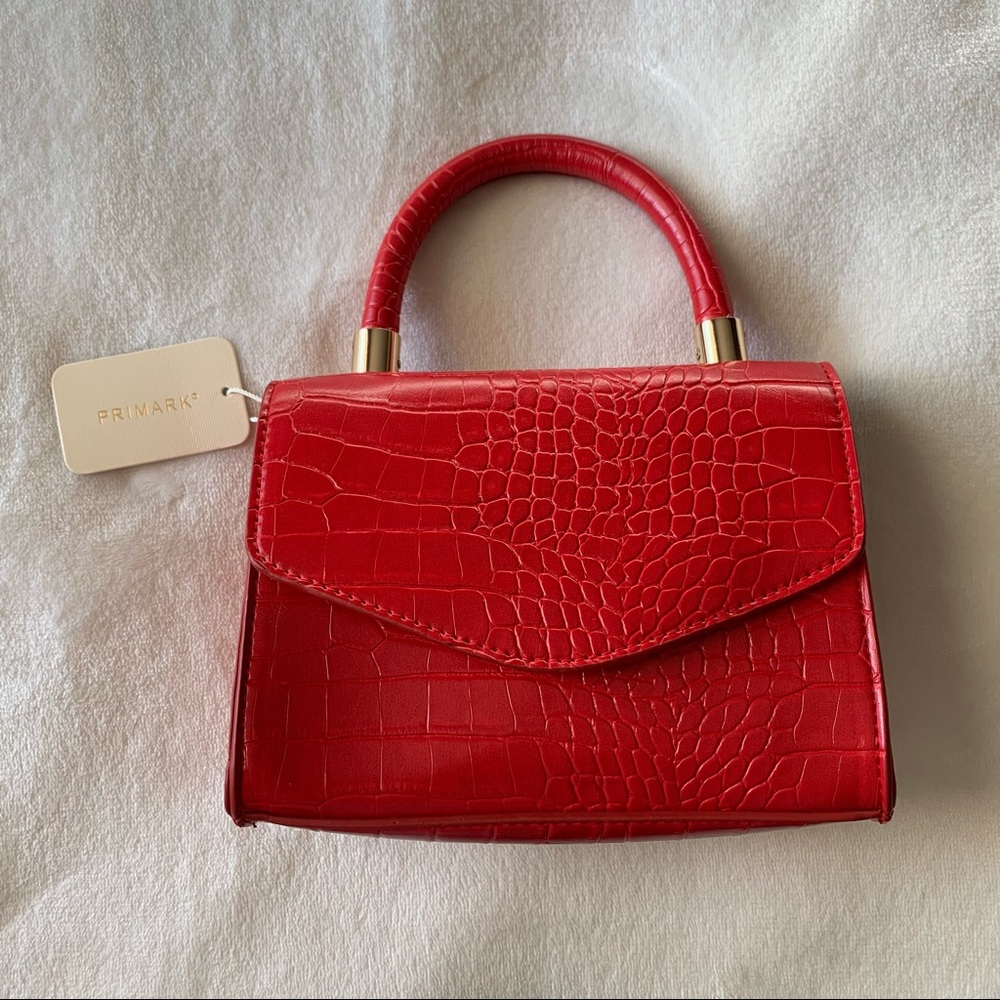 Primark Red Snakeskin Handbag